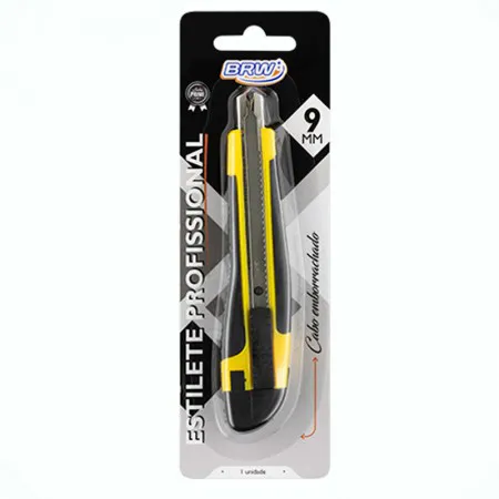 Estilete estreito profissional trava desliz 9mm - ES0903 - BRW