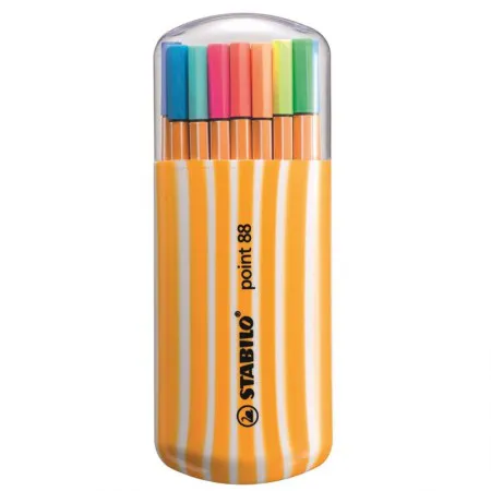 Caneta hidrográfica Fine Point 8820-02 estojo com 20 unidades - Stabilo