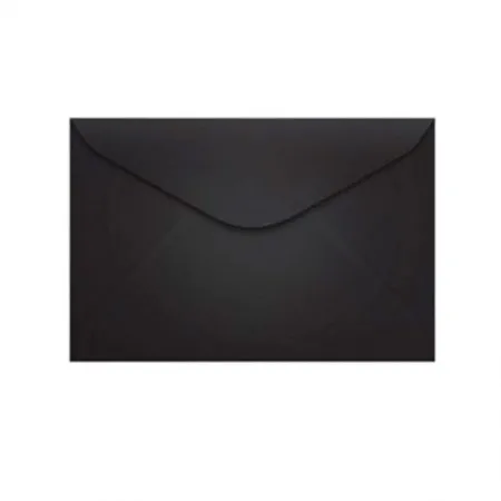 Envelope Color Plus Preto 72x108mm - caixa com 100 unidades - Scrity