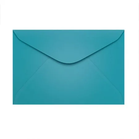Envelope Color Plus Azul Turquesa 72x108mm 100und Scrity