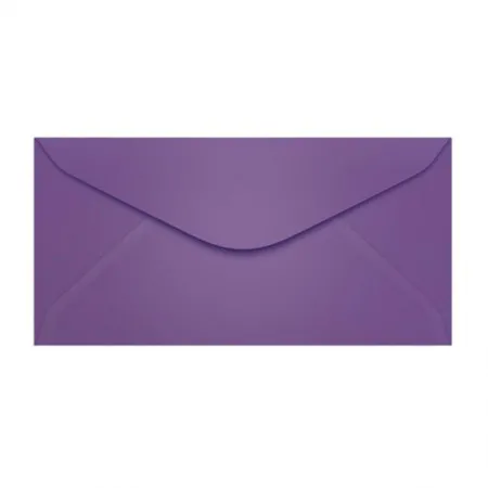 Envelope Color Plus Roxo 114x229mm 100 unid Scrity