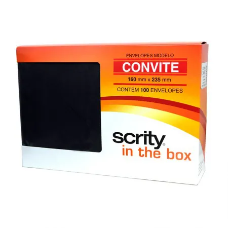 Envelope Color Plus Café 160x235mm - caixa com 100 unidades - Scrity