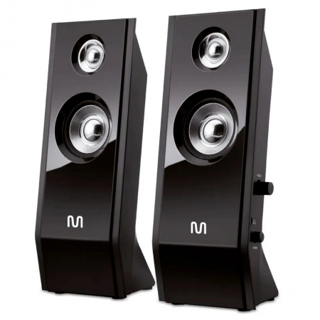 Caixa de som 2.0 8w RMS Preta USB SP091 - Multi