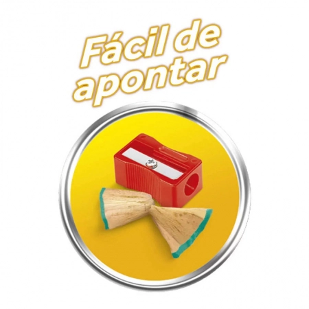 Lápis preto Evolution com borracha 4 unidades - Bic