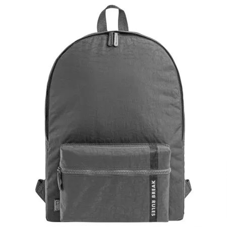 Mochila escolar grande sem roda - 338184 - Académie Young Cinza - Tilibra