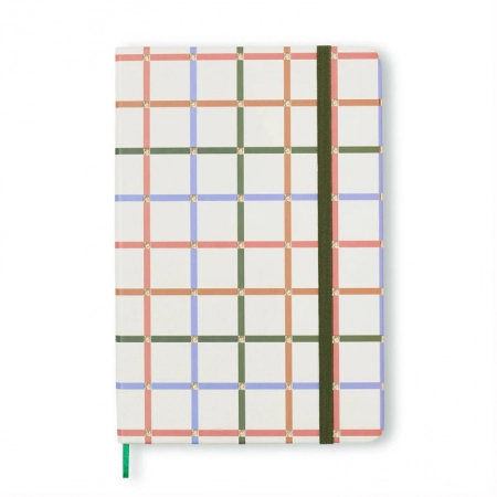 Caderneta capa dura 1/8 Trama Teia sem pauta 160 folhas - Cicero