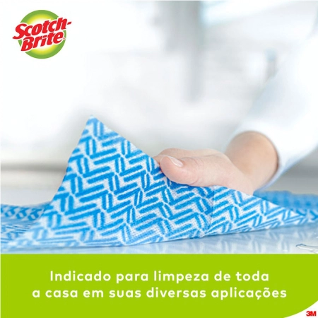 Pano multiuso Scotch Brite - pacote com 5 unidades - 3M