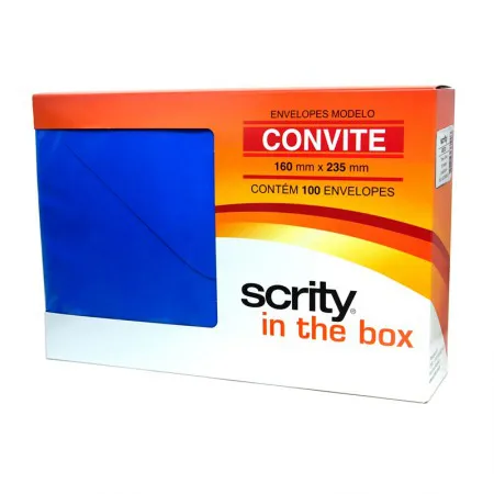 Envelope Color Plus Azul Royal 160x235mm 100und Scrity