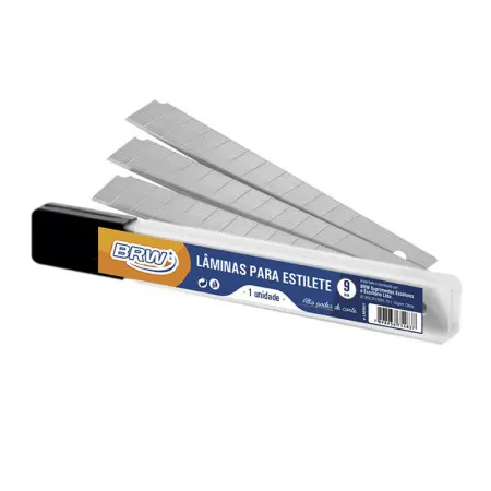 Lâmina para estilete estreito - com 10 unidade - LM0901 - BRW