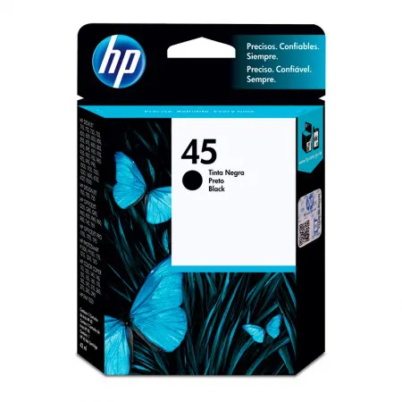 Cartucho HP 45 Original 51645AL preto p/ 815c, 830c, 955c