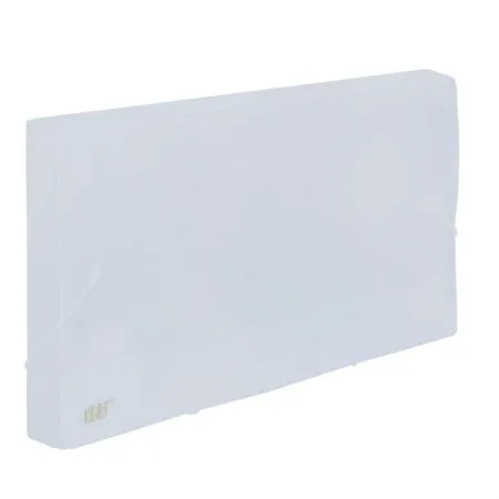 Pasta com aba elástico ofício lombo 30mm - transparente cristal - CX030S/CR - Yes