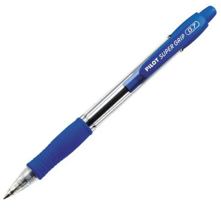 Caneta esferográfica super grip 0.7 azul - Pilot
