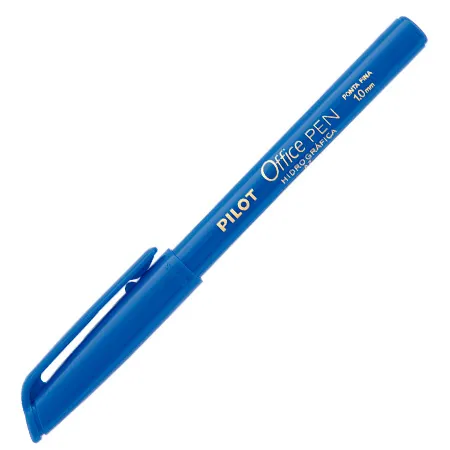 Caneta hidrográfica Office Pen 1.0 azul - Pilot