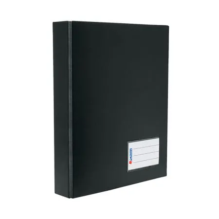 Pasta catálogo A4 jumbo 1224 Preta com 100 plásticos - Chies