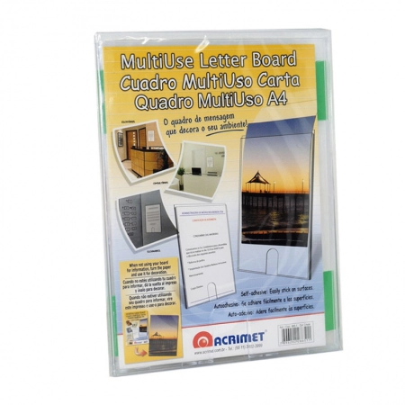 Quadro multiuso A4 com dupla face Cristal - 865.1 - Acrimet