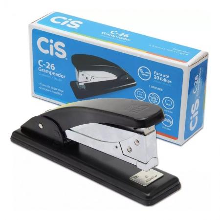 Grampeador de mesa até 20 folhas C-26 - Cis