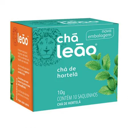 Chá de hortelã - com 10 unidades - Leão Fuze