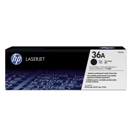 Toner HP 36A Original CB436AB Preto p/ Laserjet M1522nf, M1120