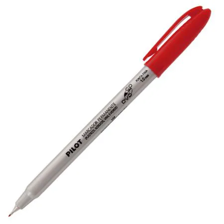 Pincel permanente para CD/DVD 1.0 vermelha - Pilot