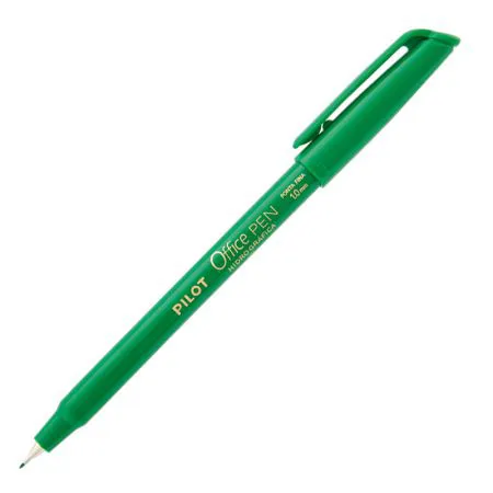 Caneta hidrográfica Office Pen 1.0 verde - Pilot