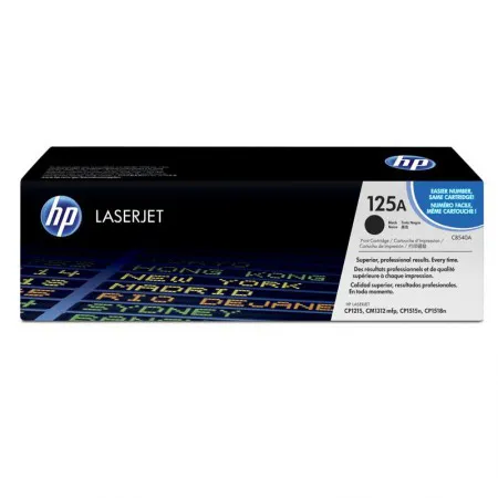 Toner HP 125A Original CB540AB Preto p/ Laserjet CP1515n, CM1312, CM1312nfi