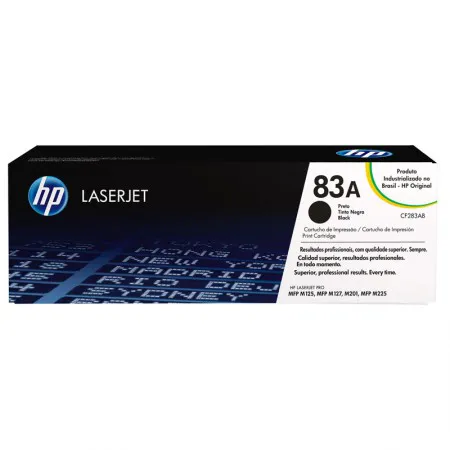 Toner HP 83A Original CF283AB Preto p/ LaserJet Pro M201dw, M225dw, M125a, M127fn, M127fw