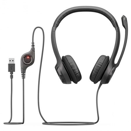 Headset USB H390 Clearchat Comfort Preto - Logitech