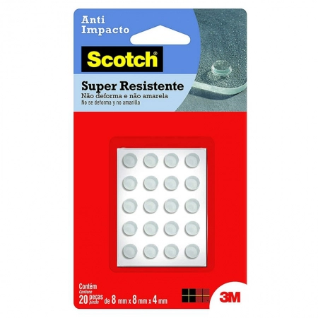 Protetor anti-Impacto Scotch transparente Pequeno 20 unidades - 3M