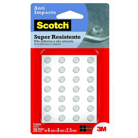 Protetor anti-Impacto Scotch transparente Extra Pequeno 28 unidades - 3M