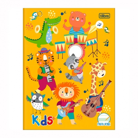 Caderno brochura capa dura caligrafia com pauta Verde 40 folhas Sapeca - Capa 2 - Tilibra