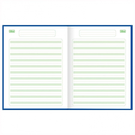 Caderno brochura capa dura caligrafia com pauta Verde 40 folhas Sapeca - Capa 2 - Tilibra