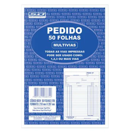 Pedido 1 via oficio 50x1 210x297mm 50 folhas 10076 - SD/Animativa