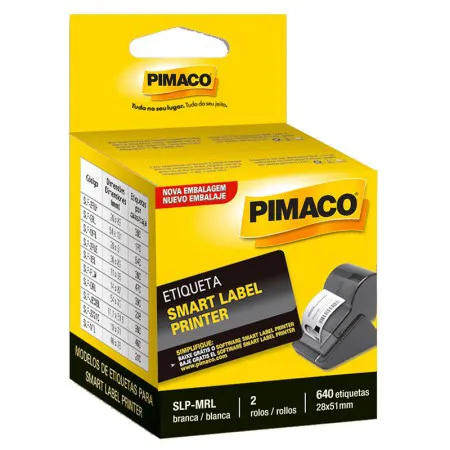 Etiqueta Smart Label SLP-MRL com 640 etiquetas - Pimaco