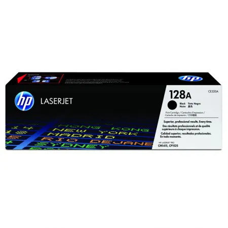 Toner HP 128A Original CE320AB Preto p/ CM1415fn, CM1415fnw, CP1525nw