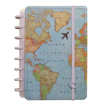 Caderno Inteligente A5 Mapa Mundi by Gocase - CIA52095