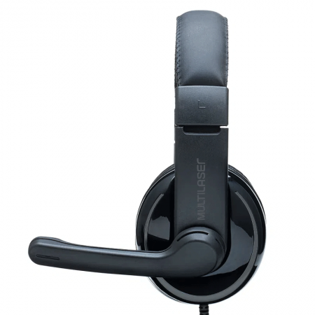 Headset Pro P2 Preto e Cinza com adaptador PH316 - Multilaser