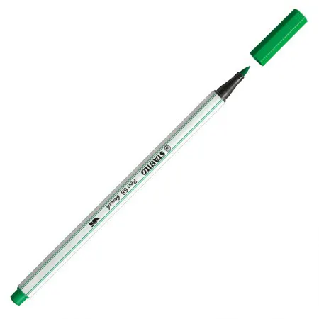 Caneta pincel Pen Brush Aquarelável 56836 Verde Oliva Stabilo