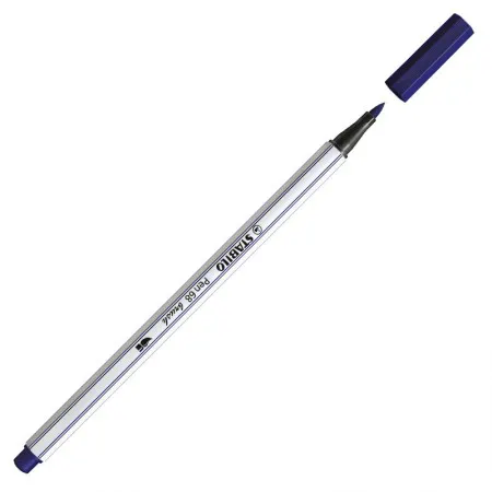 Caneta pincel Pen Brush Aquarelável 56822 Azul Marinho Stabilo