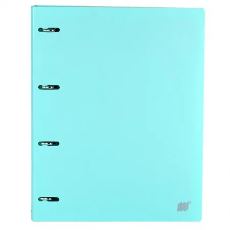 Fichário universitário 4 argolas Azul Pastel R4EABC/AZ Yes