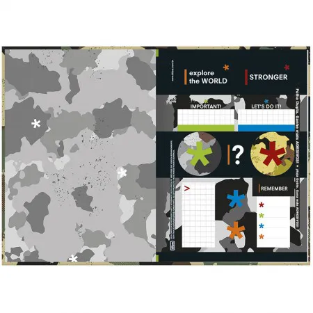 Caderno brochurão capa dura universitário 1x1 80 folhas Hide - Capa 2 - Tilibra