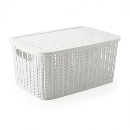 Caixa organizadora retangular Branca 14L 8649 - Plasútil