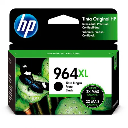 Cartucho HP 964XL Original 3JA57AL preto p/ OfficeJet Pro 9010, 9016, 9018, 9020
