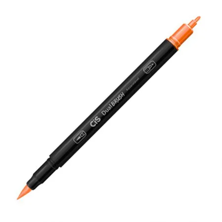 Caneta Pincel dual Brush Aquarelável - (18) - Laranja Escuro - Cis