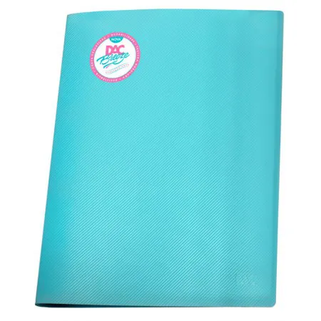 Pasta catálogo A4 808PP/AZ azul pastel 10envelopes plást Dac