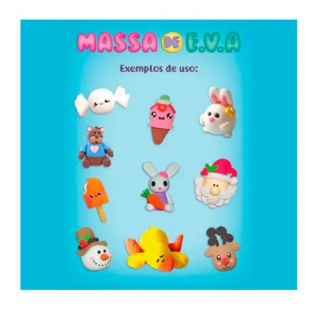 Massa de EVA Foamy para artesanato 50g Roxo - 13010 - Gatte