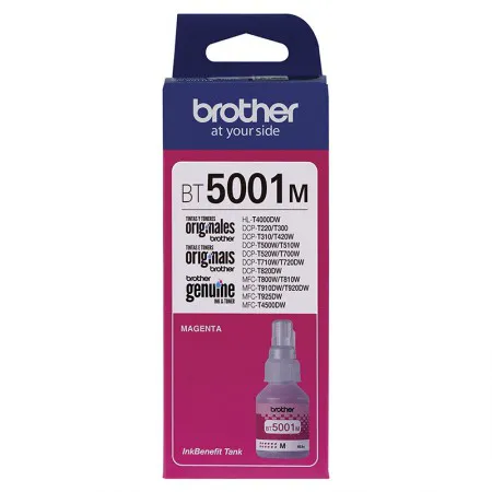 Garrafa de tinta original Brother para InkTank BT5001M Magenta 48,8ml