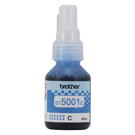 Garrafa de tinta original Brother para InkTank BT5001C Ciano 48,8ml