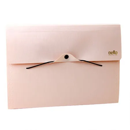 Pasta sanfonada A4 com 12 divisórias Executive - rosa claro - 6094.W - Dello