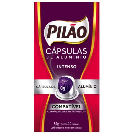 Cápsula de café espresso Intenso com 10 unidades - Pilão