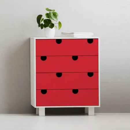 Adesivo Vermelho rolo com 10 metros - 6545C - Contact